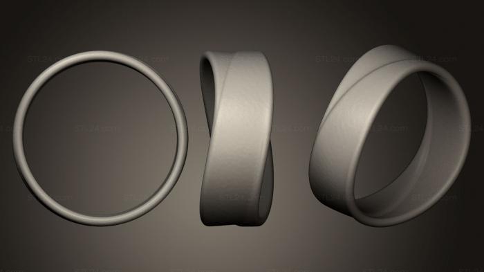 Ювелирные перстни и кольца (Дамасское кольцо, JVLRP_0057) 3D модель для ЧПУ станка
